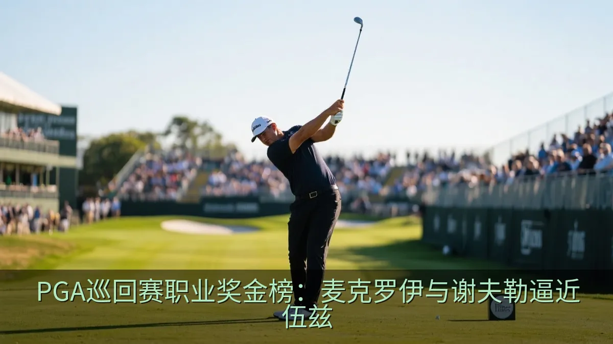 PGA巡回赛职业奖金榜：麦克罗伊与谢夫勒逼近伍兹